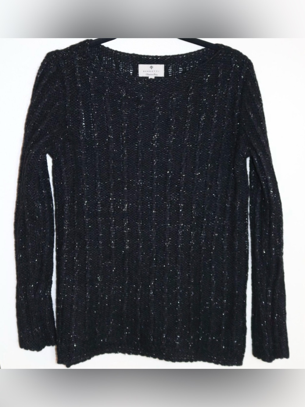 Berretti Black Knit Sweater Size Medium